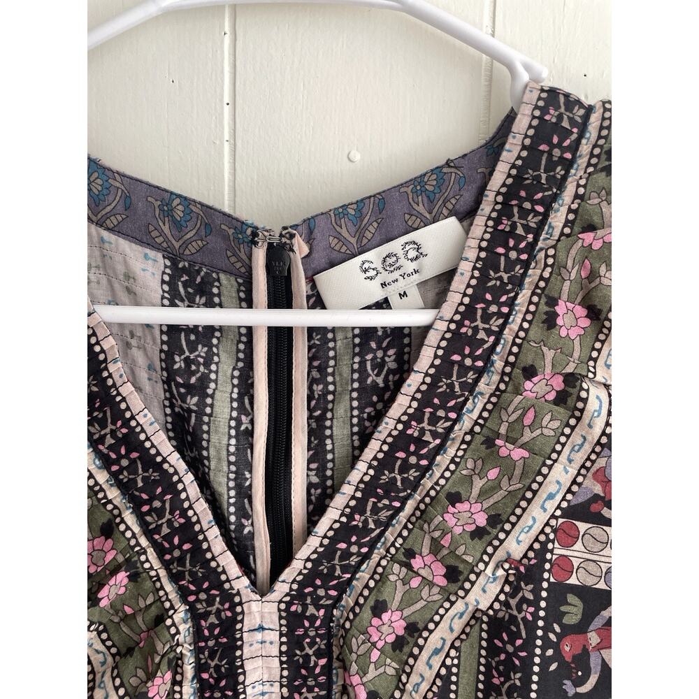 Sea New York Brooke Border Flutter Sleeve Dress Size M Boho Hippie - Picture 4 of 9